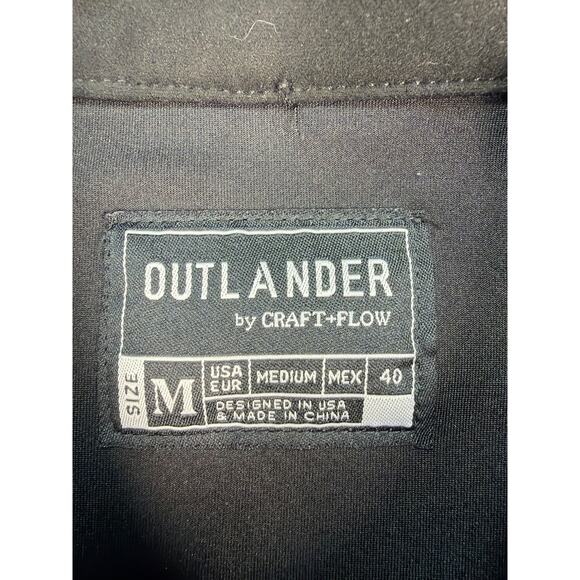 Outlander By Craft & Flow Western Suede Zip Jacket Men’s M Blk Style#E-Manuel-MN - Picture 3 of 8